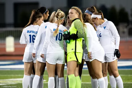 Women's Soccer Team Huddle
