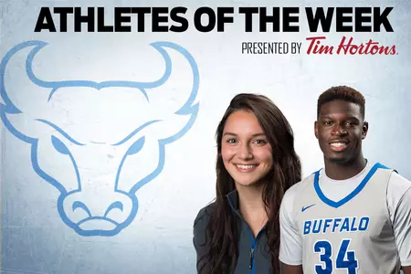 Kaitlyn Burns and Josh Mballa Named Athletes of the Week
