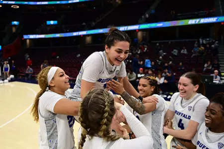 WBB MAC Quarterfinal Celebration