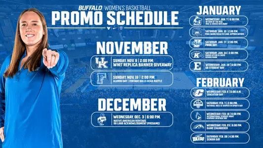 WBB Promotional Schedule