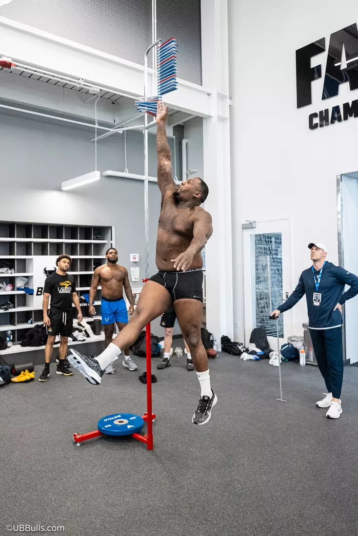 2025 UB Football NFL PRO DAY at Murchie Fieldhouse