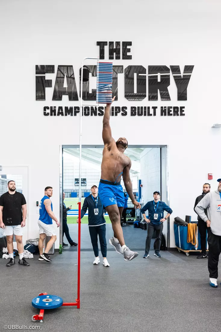 2025 UB Football NFL PRO DAY at Murchie Fieldhouse