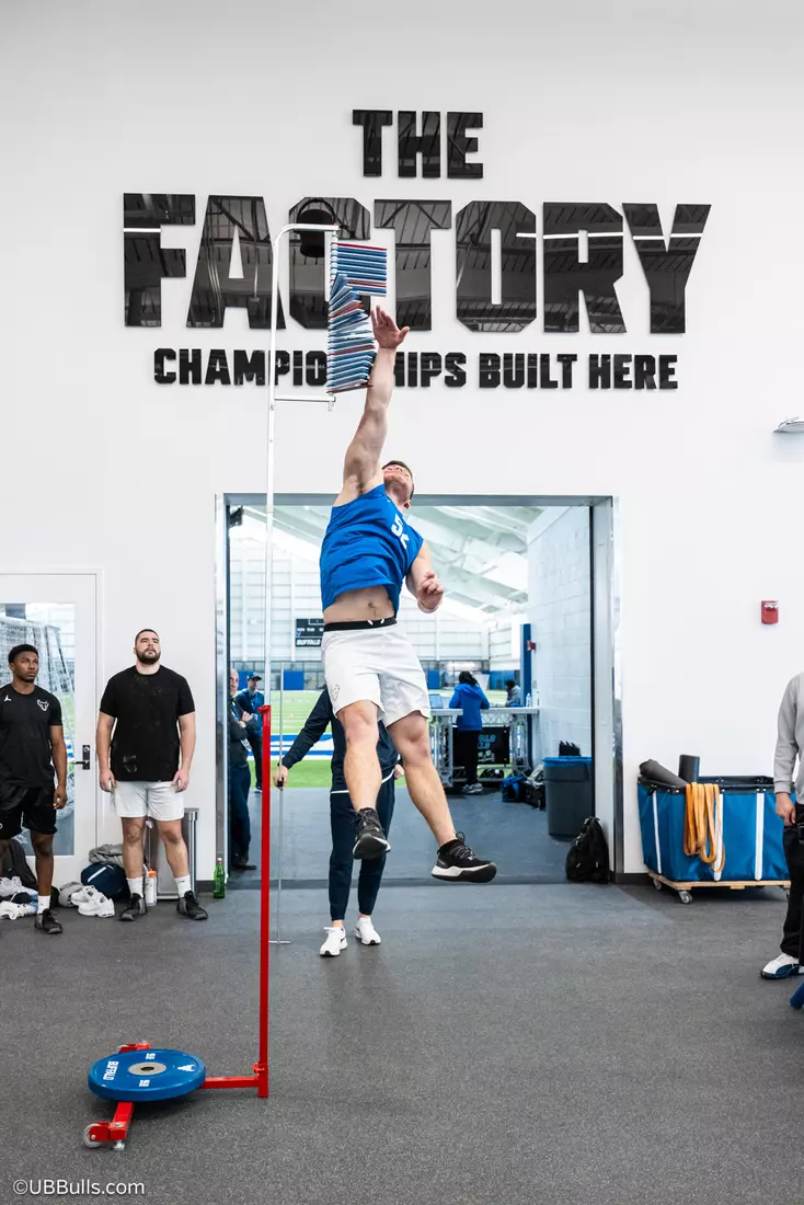 2025 UB Football NFL PRO DAY at Murchie Fieldhouse