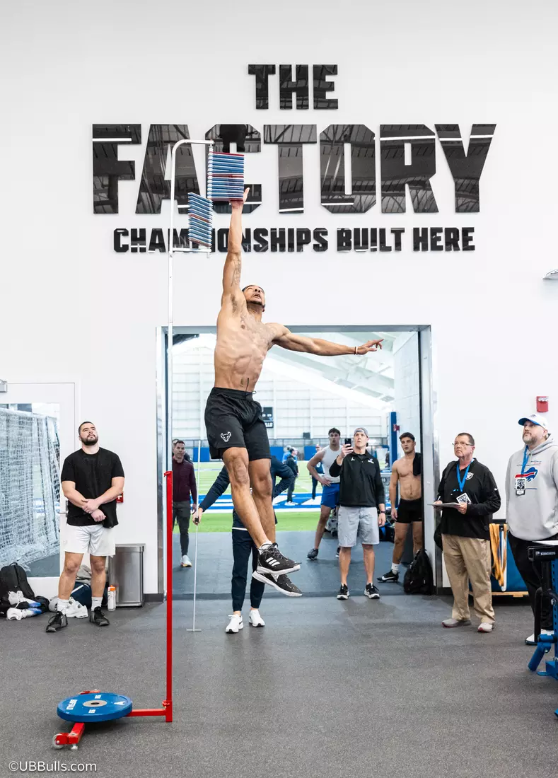 2025 UB Football NFL PRO DAY at Murchie Fieldhouse