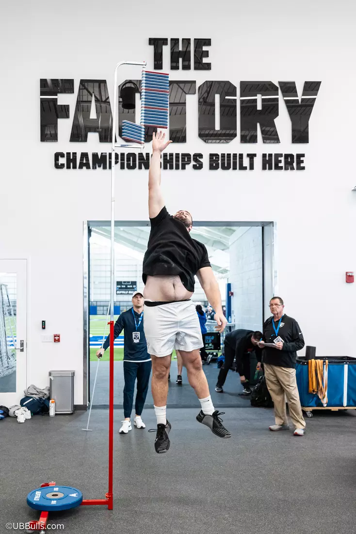 2025 UB Football NFL PRO DAY at Murchie Fieldhouse