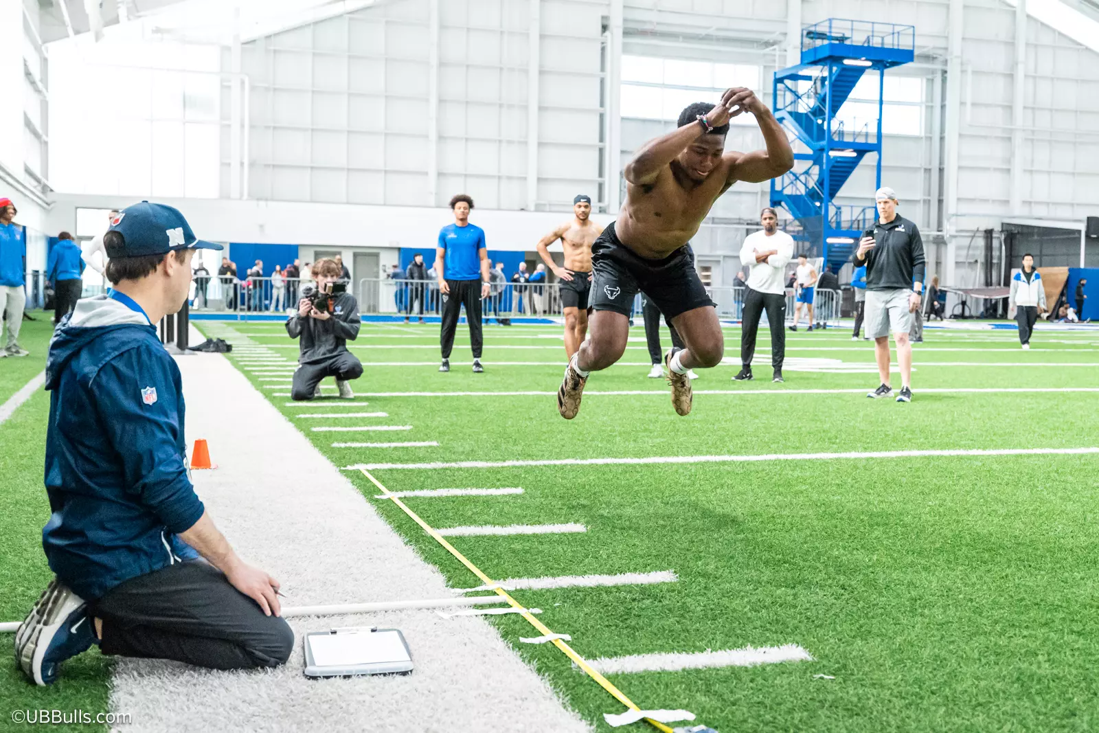 2025 UB Football NFL PRO DAY at Murchie Fieldhouse