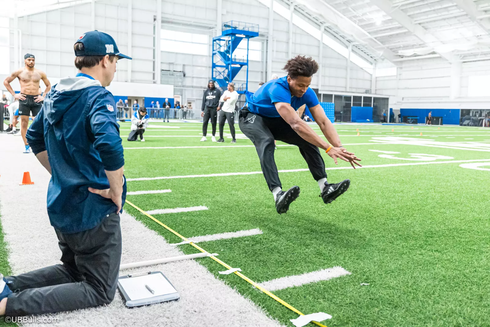 2025 UB Football NFL PRO DAY at Murchie Fieldhouse