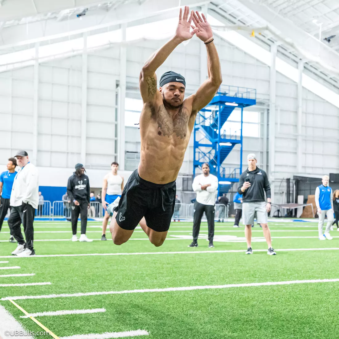 2025 UB Football NFL PRO DAY at Murchie Fieldhouse