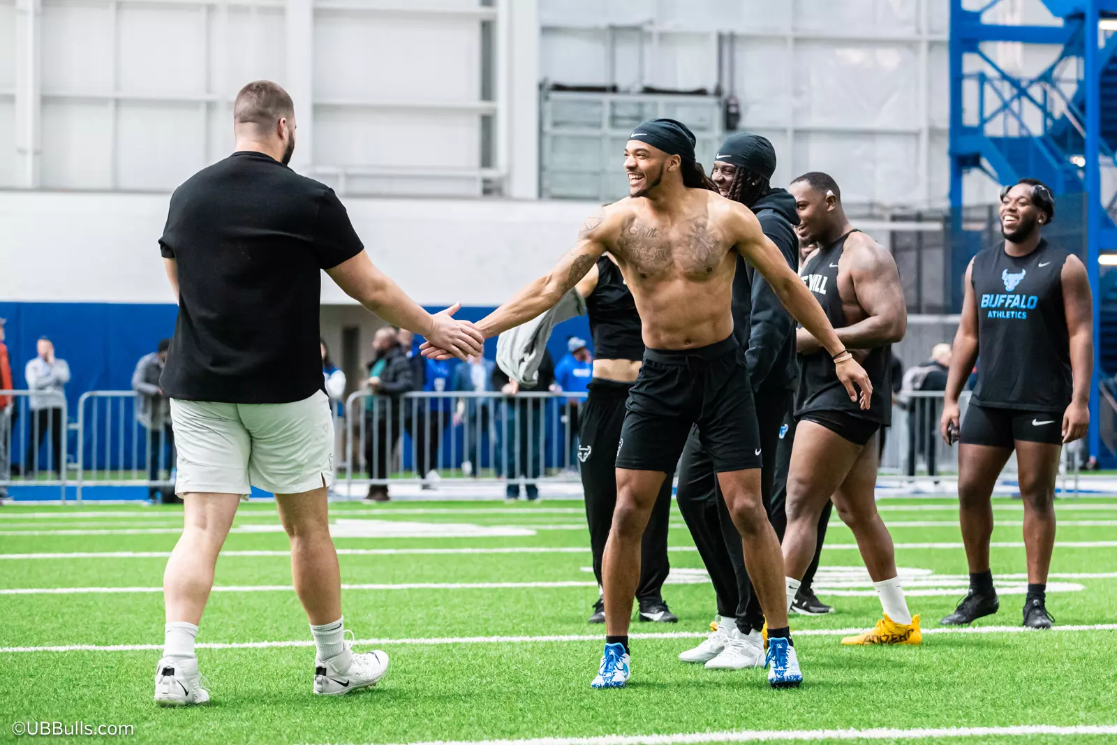 2025 UB Football NFL PRO DAY at Murchie Fieldhouse