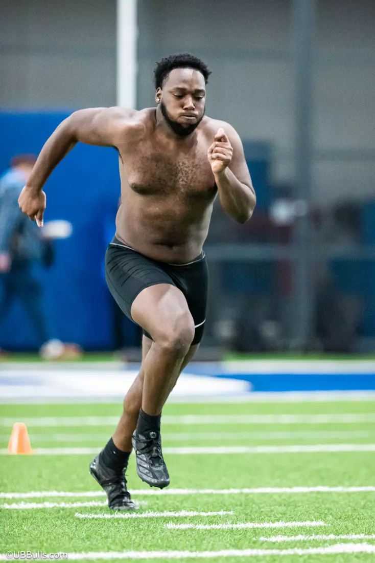 2025 UB Football NFL PRO DAY at Murchie Fieldhouse