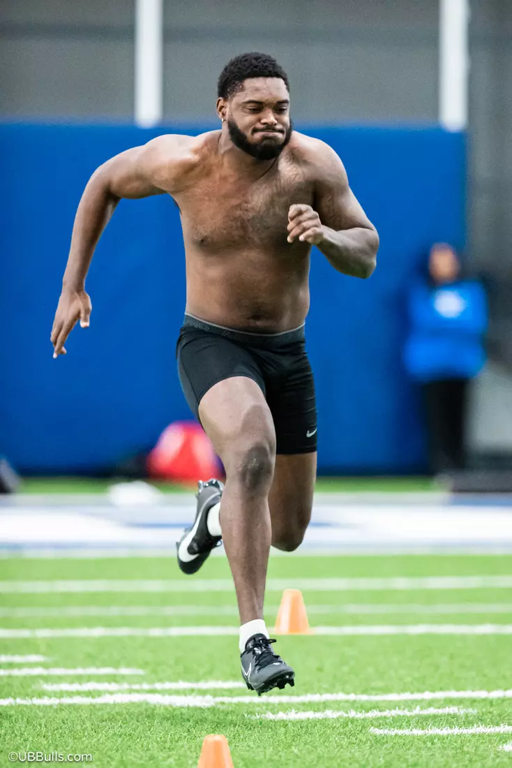 2025 UB Football NFL PRO DAY at Murchie Fieldhouse