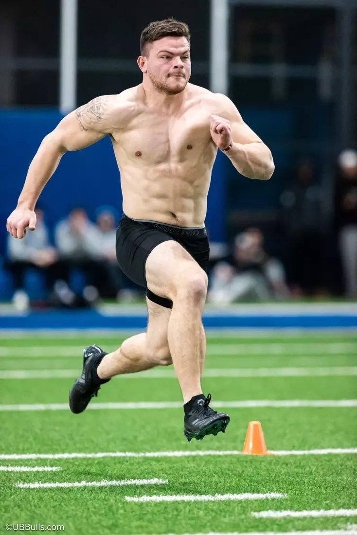 2025 UB Football NFL PRO DAY at Murchie Fieldhouse