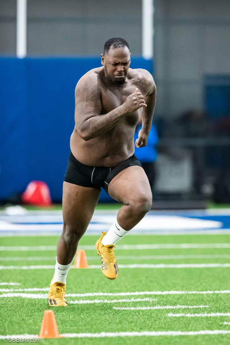 2025 UB Football NFL PRO DAY at Murchie Fieldhouse