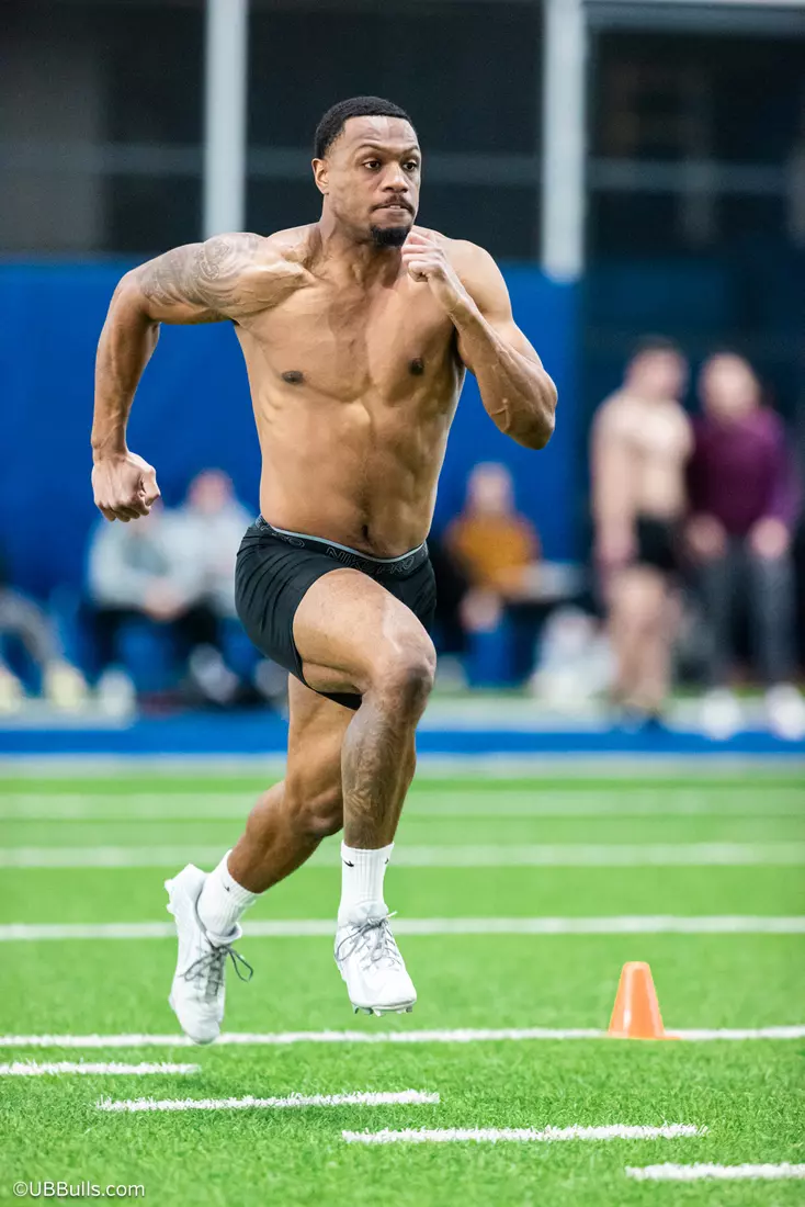 2025 UB Football NFL PRO DAY at Murchie Fieldhouse
