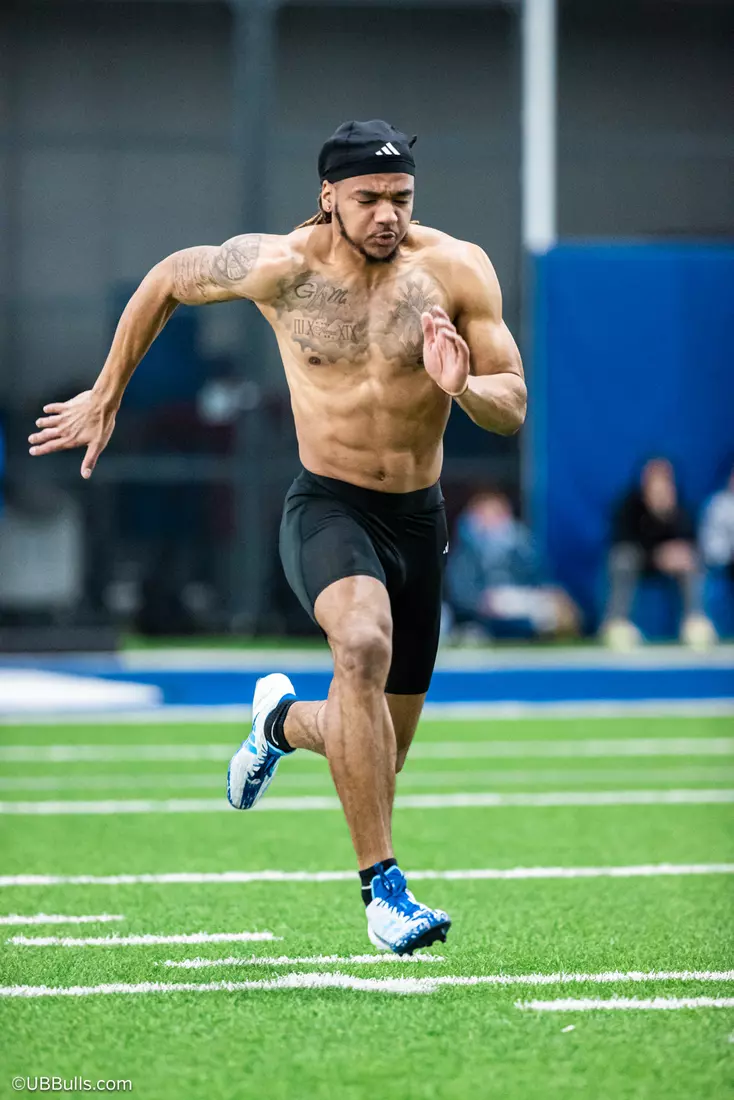 2025 UB Football NFL PRO DAY at Murchie Fieldhouse