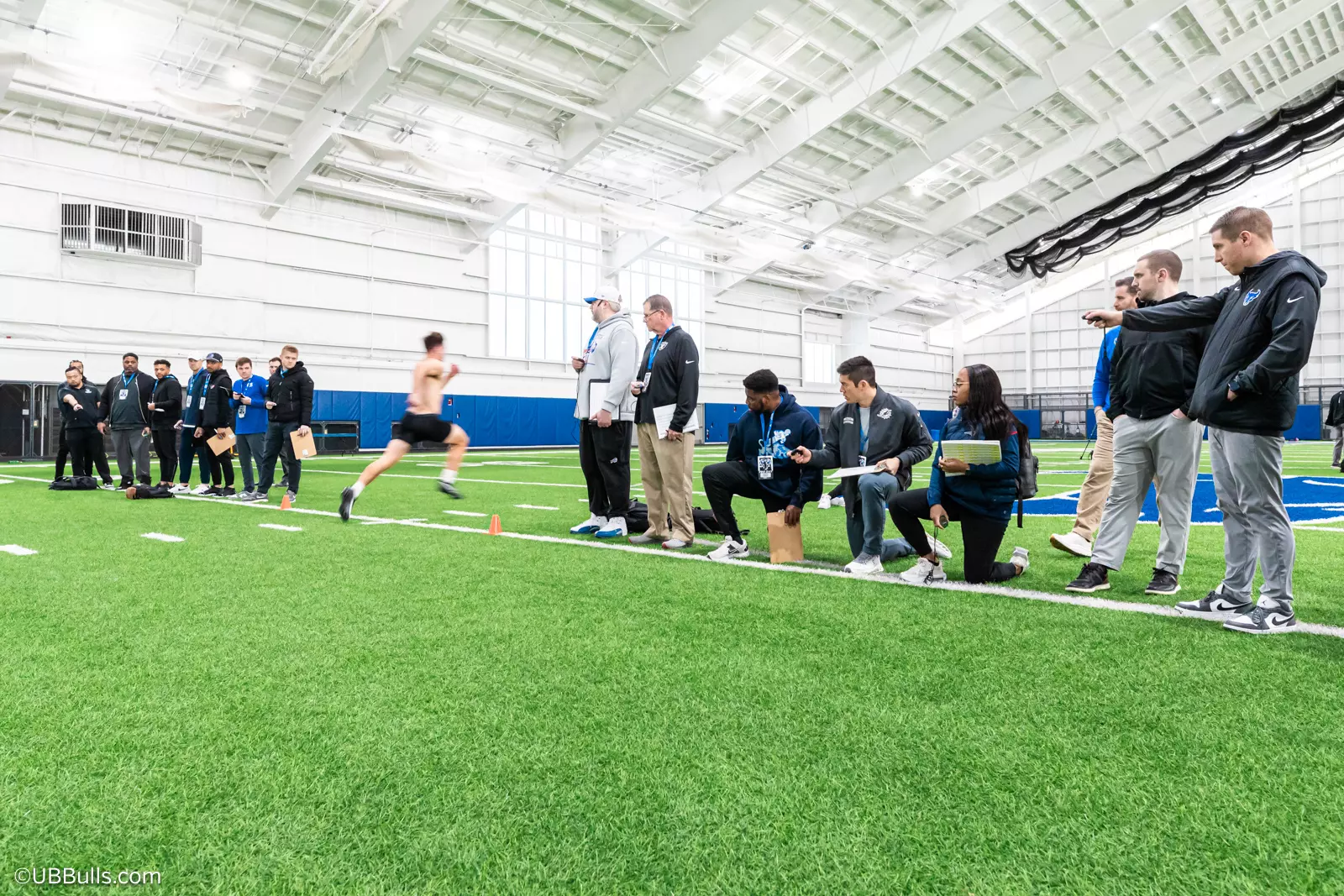 2025 UB Football NFL PRO DAY at Murchie Fieldhouse