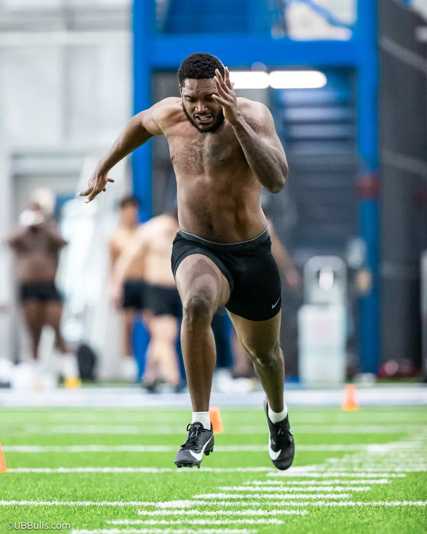 2025 UB Football NFL PRO DAY at Murchie Fieldhouse
