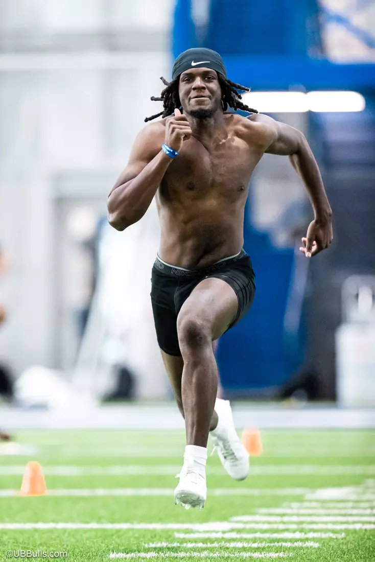 2025 UB Football NFL PRO DAY at Murchie Fieldhouse