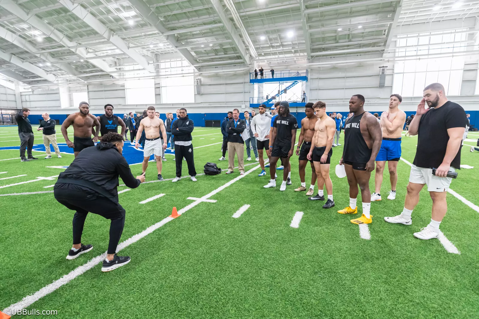 2025 UB Football NFL PRO DAY at Murchie Fieldhouse