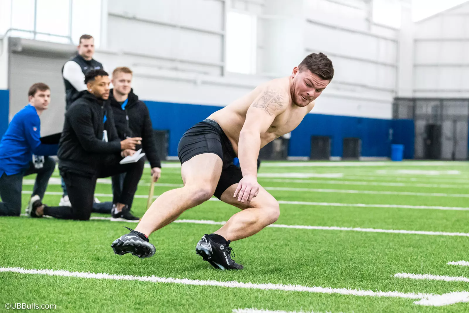 2025 UB Football NFL PRO DAY at Murchie Fieldhouse