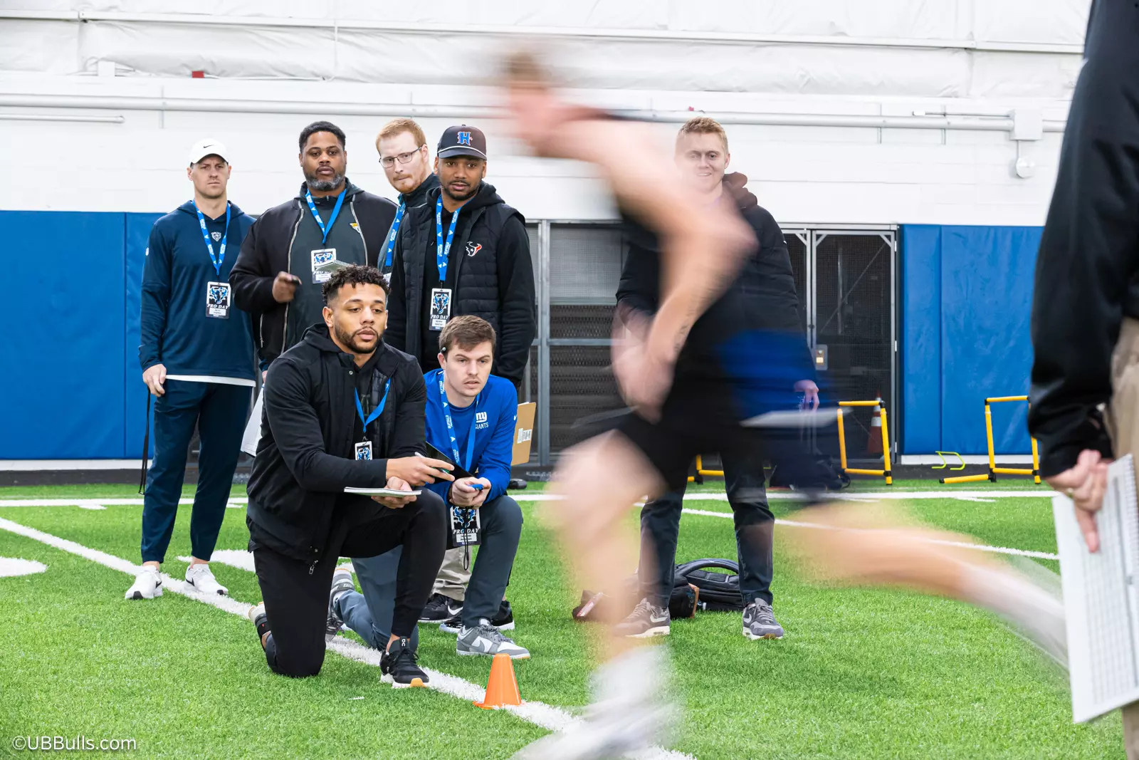 2025 UB Football NFL PRO DAY at Murchie Fieldhouse
