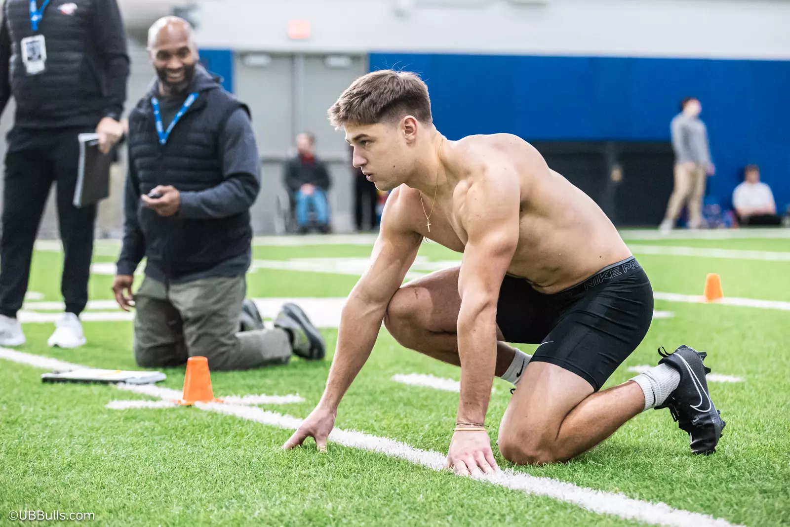 2025 UB Football NFL PRO DAY at Murchie Fieldhouse