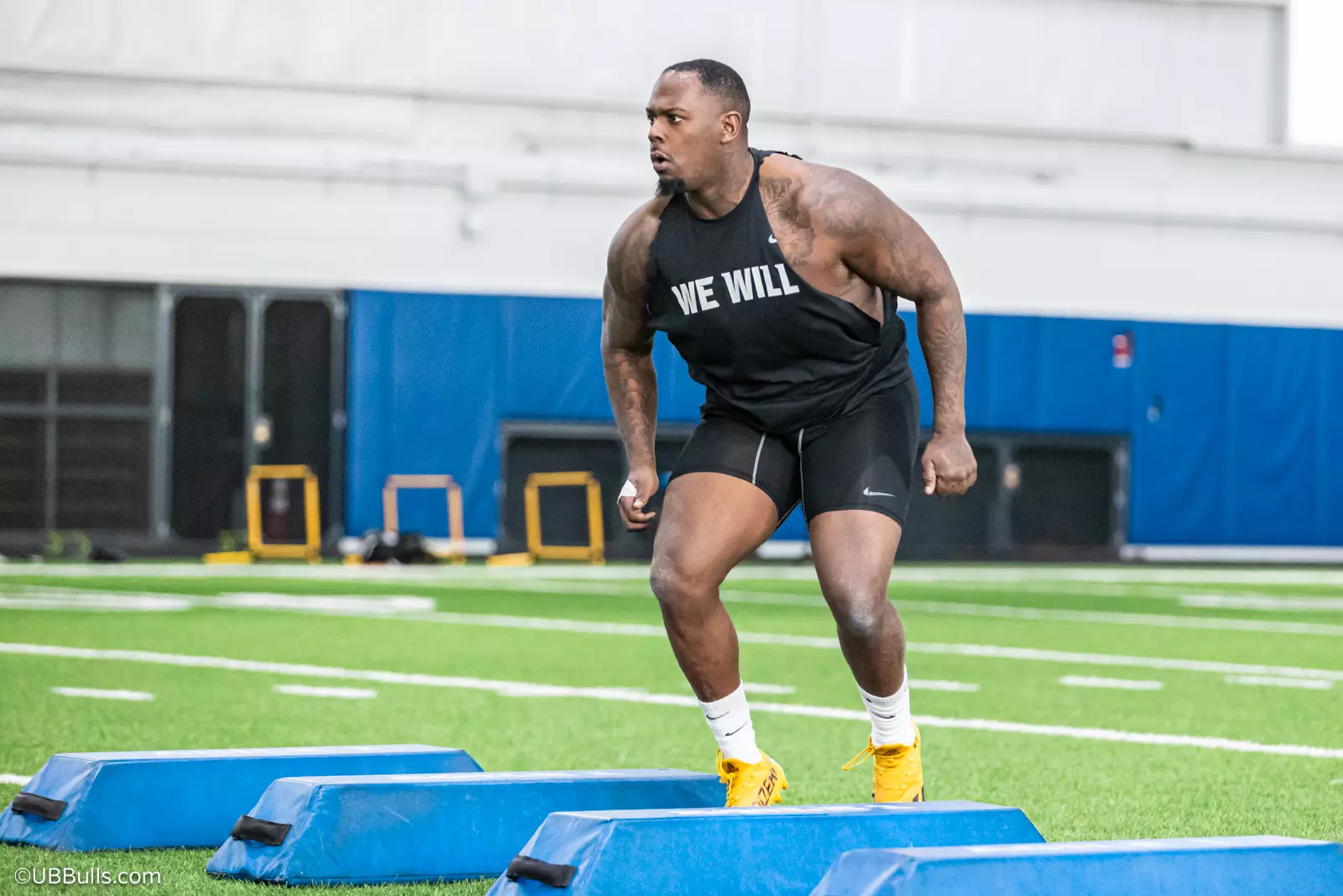 2025 UB Football NFL PRO DAY at Murchie Fieldhouse
