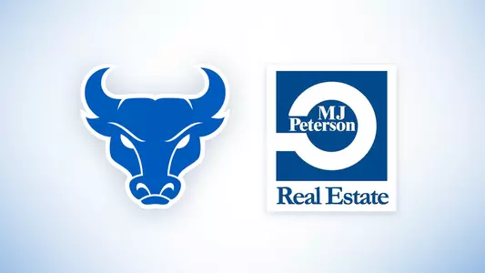 UB Bulls Logo next to MJ Peterson Real Estate logo