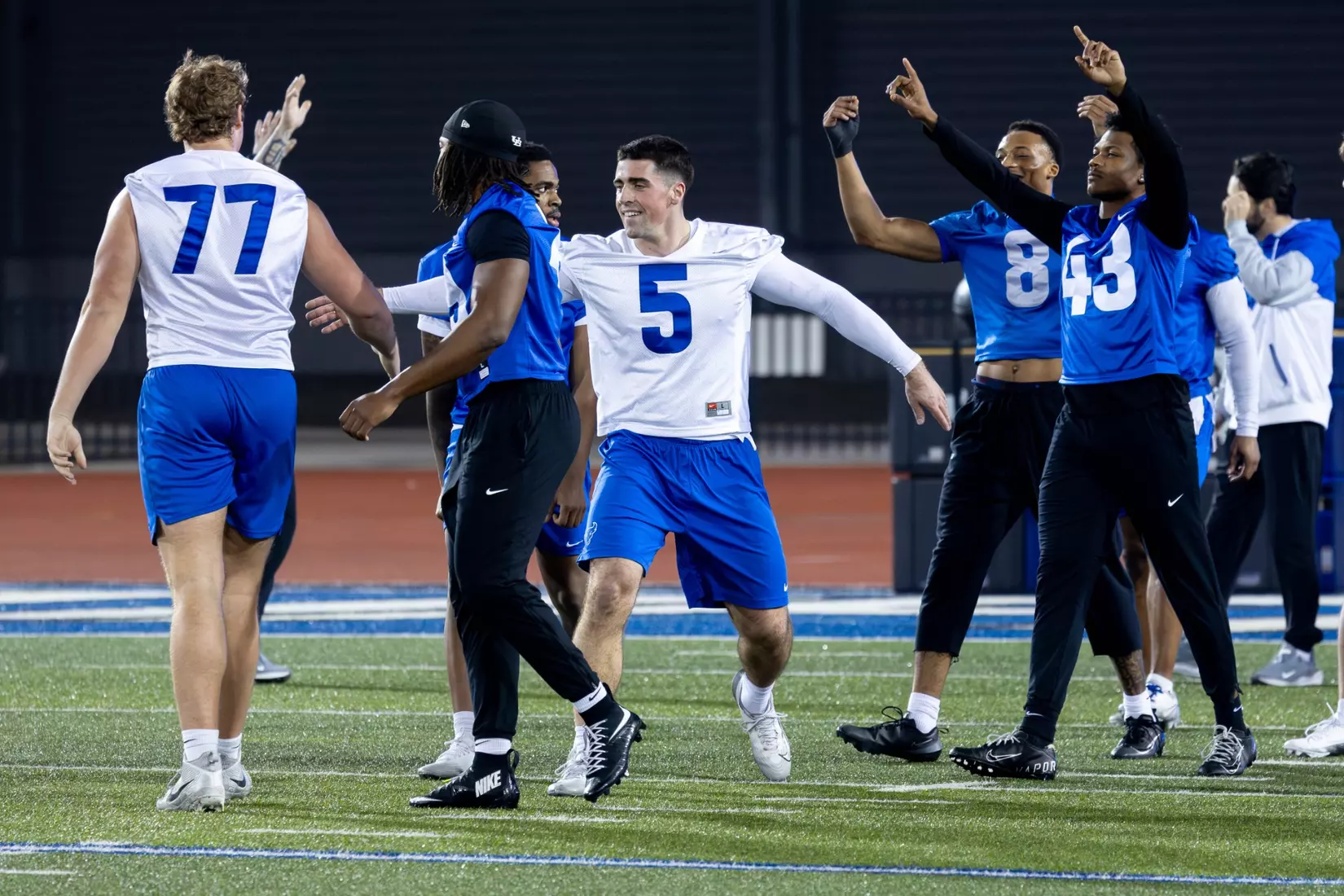 Clint Walker and teammates