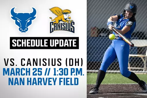SOFTBALL SCHEDULE UPDATE CANISIUS