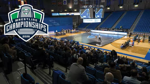 Alumni Arena with a wrestling match