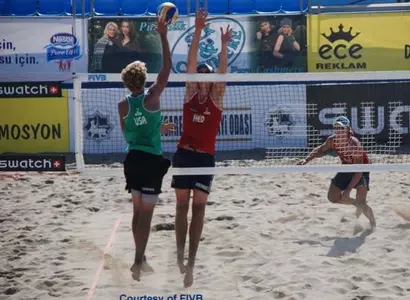 UC Irvine Men's Volleyball Players In Action At The World University Games Image