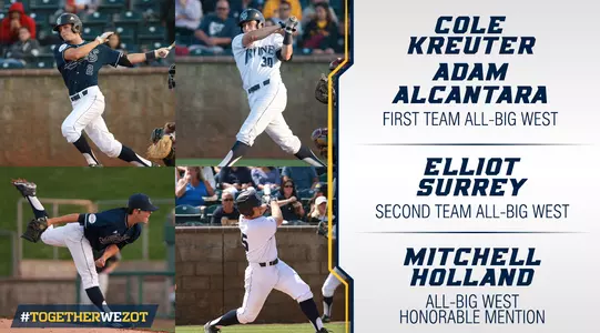 Four Anteaters Earn All-Big West Recognition Image