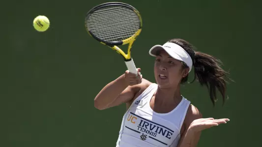 UC Irvine's Stephanie Nguyen during Day 1 of the 2019 Big West Tennis Championships at Indian Wells Tennis Garden on Thursday, April 25, 2019 in Indian Wells, California. (Photo/Josh Barber)