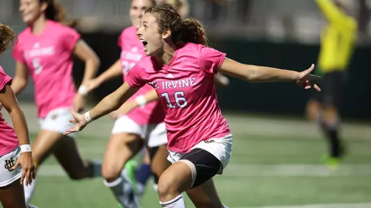 UCI and UC Davis played a Big West WomenΓ’??s Soccer semifinal match at Alex G. Spanos Stadium on the campus of Cal Poly in San Luis Obispo, CA 11/4/22 Photo by Owen Main