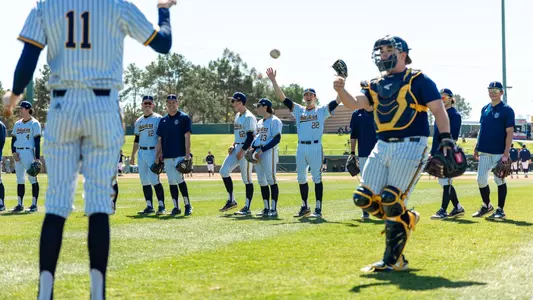 butler-grack-ojeda-utagawa-brooks-ruelas-uci-bsb-2025-pitchers-infieldoutfield-warmup-longbeachstate-lmu-hawaii