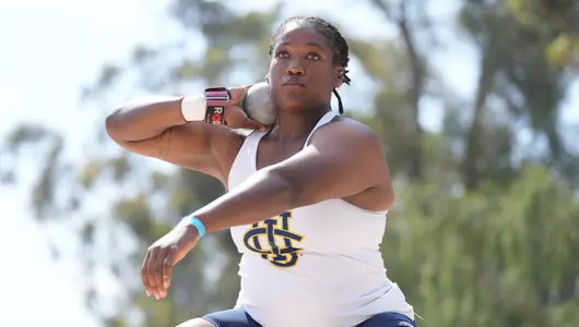 Nyla Baker in the shot put