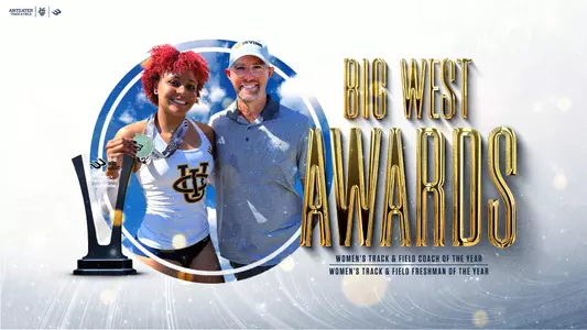 Big West Women's Track & Field Awards - Coach of the Year Jeff Perkins and Freshman of the Year Joy Anderson