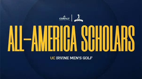 Three UC Irvine men's golfers named Cobalt Golf All-America Scholars