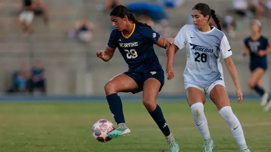 Gianna Costello handles the ball in a 2026 match vs. San Diego