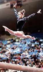 2002 UCLA Gymnastics Squad makes Season Debut