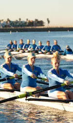 No. 17 UCLA Women's Rowing Edged by Texas on Day One