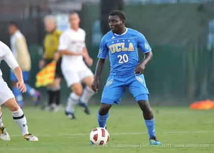 Andrew Tusaazemajja (20) during the University of Santa Clara vs. UCLA men socce