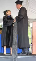 Troy Aikman Walks at Sociology Commencement - Video