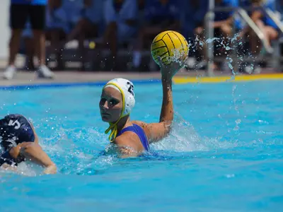 Becca Dorst action at Loyola Marymount (April 15, 2012). Photo by Don Liebig.