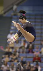 Li Posts Top Bars Score on First Day of Olympic Trials