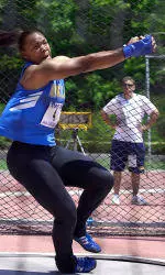 Cosby Defends Hammer Title, Baucham Places 2nd in Long Jump