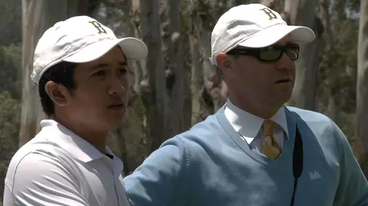 Anton Arboleda and Head Coach Derek Freeman