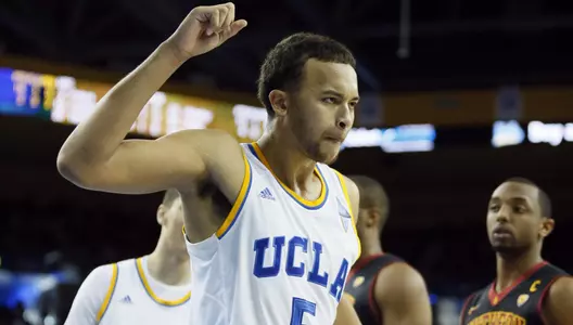 UCLA's Kyle Anderson (5) celebrates (AP Photo/Danny Moloshok)