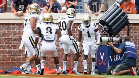 Ishmael Adams get into the end zone on a INT return